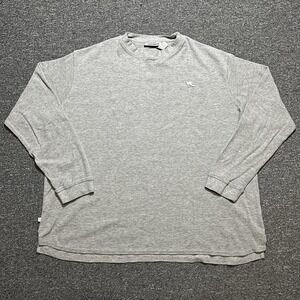 Rocawear Gray Waffle Knit Long Sleeve Thermal‎ Shirt 3XL Hip Hop Style